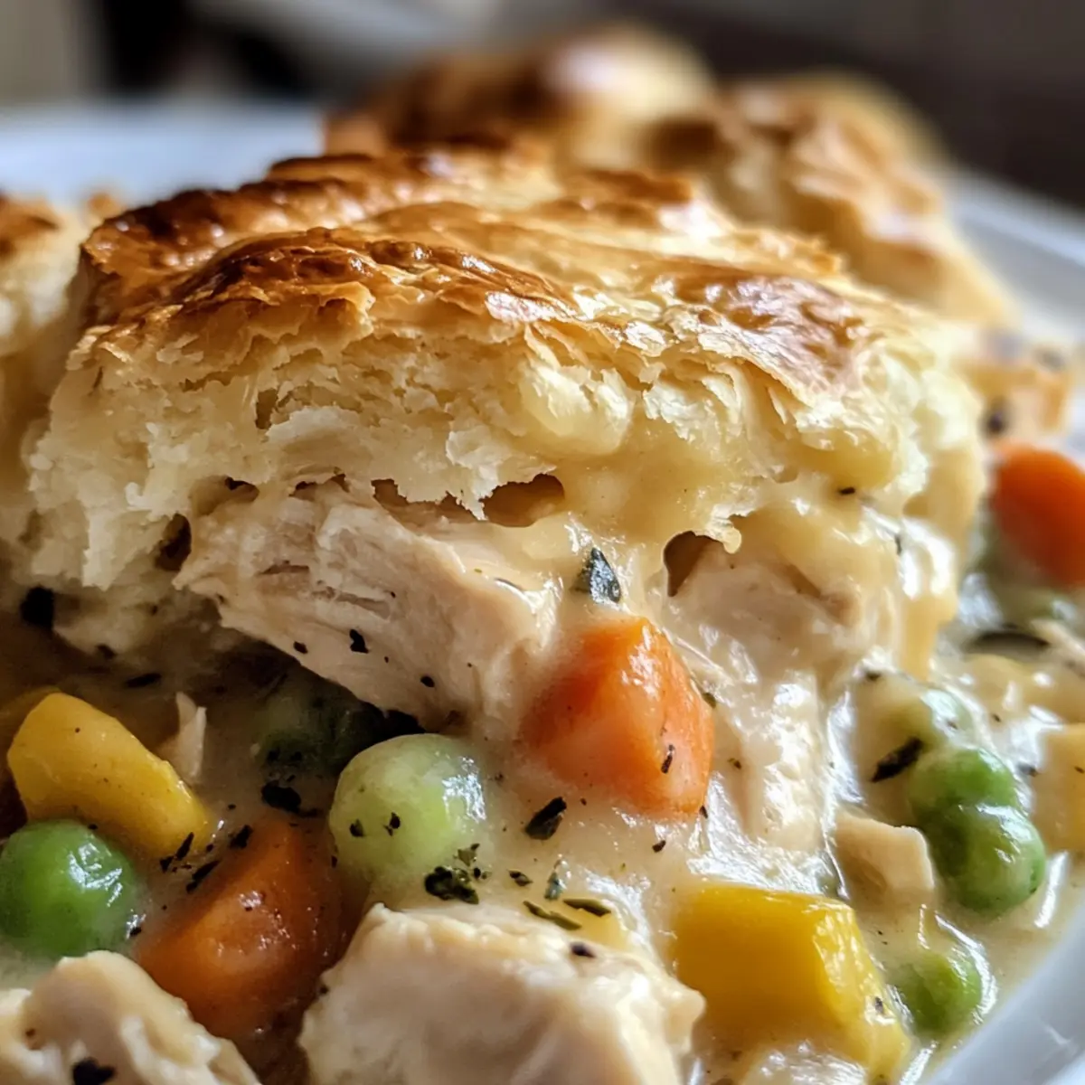 Easy Slow Cooker Chicken Pot Pie