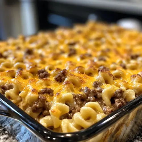 Perfect Loaded Cheddar Ranch Beef Casserole