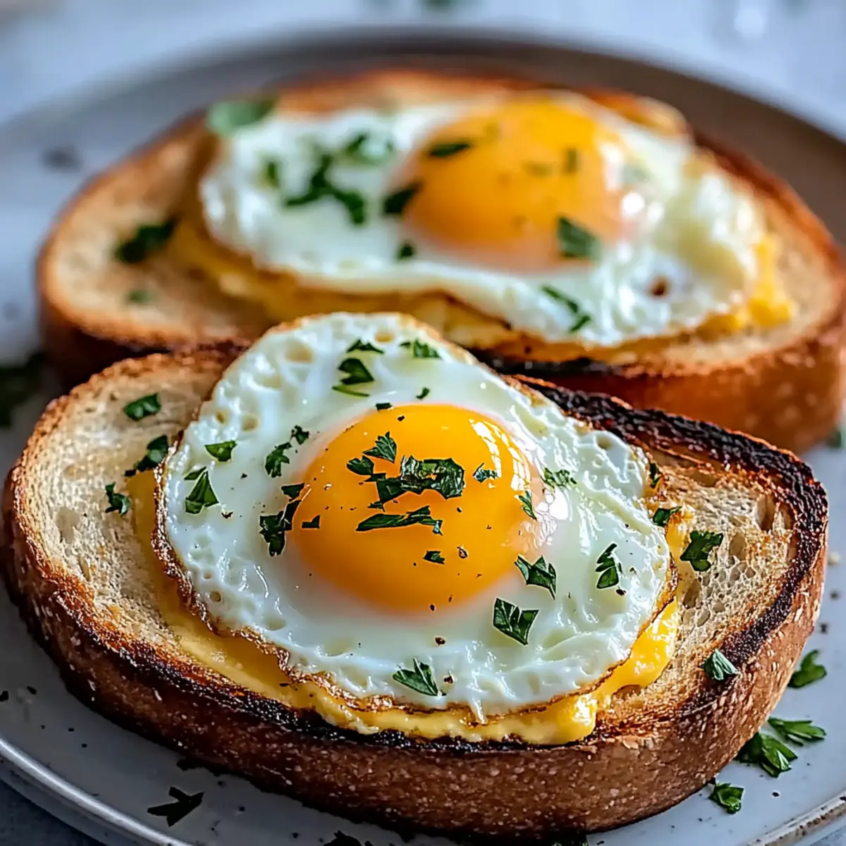 Air Fryer Egg and Cheese Toast