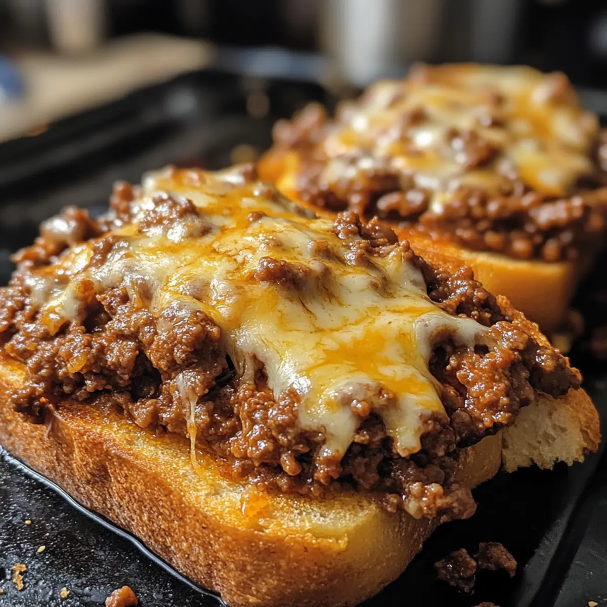 Garlic Bread Sloppy Joes